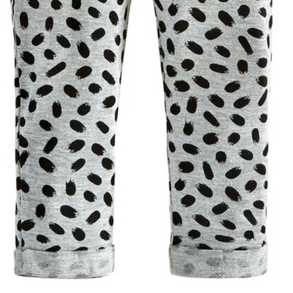 Toddler Girl Legging Pants Leopard Spotted Gray Black Halloween Costume NWT - Picture 3 of 3